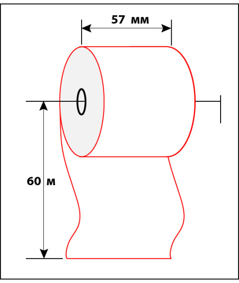 Lentă termo pentru aparatul de casa 57mm x 60m